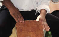 The cajn, a percussion instrument from the south with a particularly intersting sound.