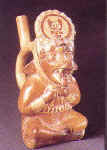 Vasija con figura del zorro corredor Per : Costa norte, Moche, 450-550 D.C. Arcilla, engobe 36.332, donacin de la coleccin de Eugene Schaefer
